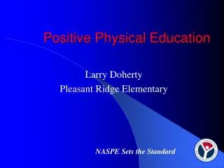 Positive Physical Education