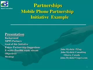 Partnerships Mobile Phone Partnership Initiative Example