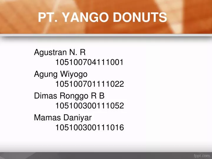 pt yango donuts
