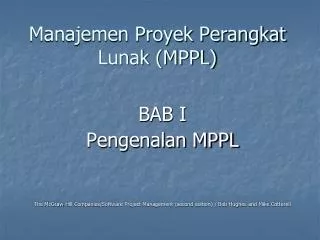 manajemen proyek perangkat lunak mppl