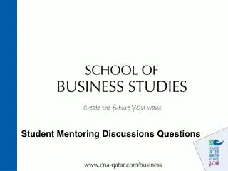Student Mentoring Discussions Questions