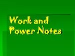 Work and Power Notes - slide 1