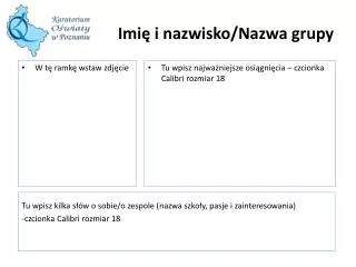 imi i nazwisko nazwa grupy