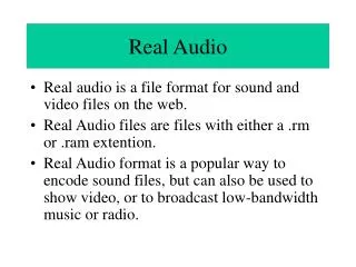 Real Audio