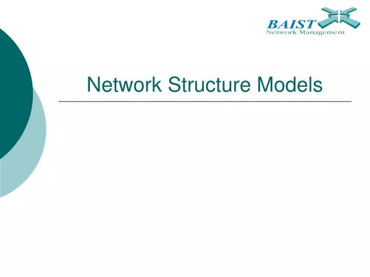 network structure models