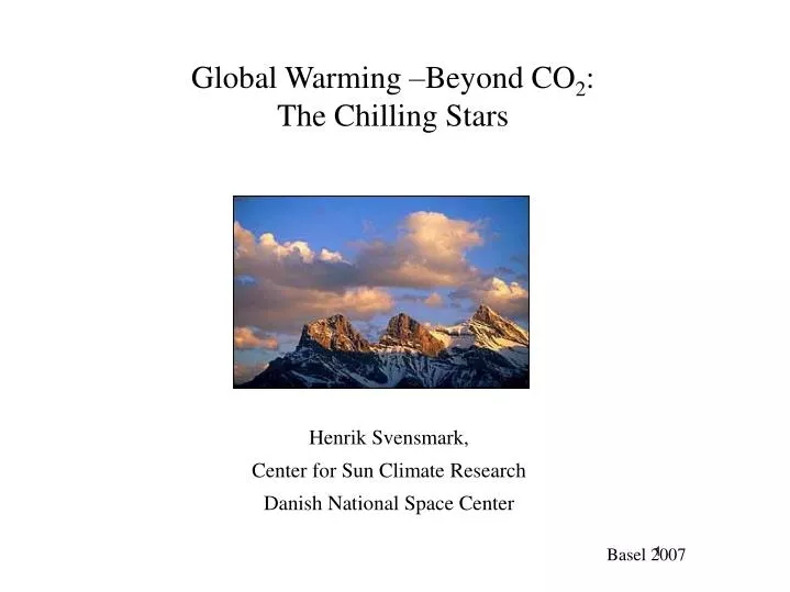global warming beyond co 2 the chilling stars