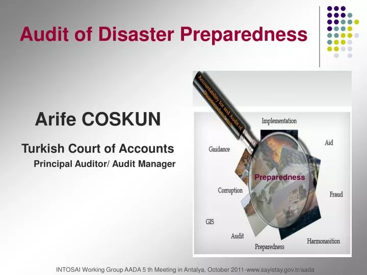 audit of disaster preparedness