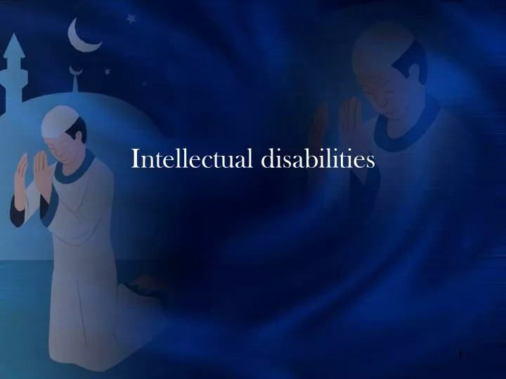 intellectual disabilities