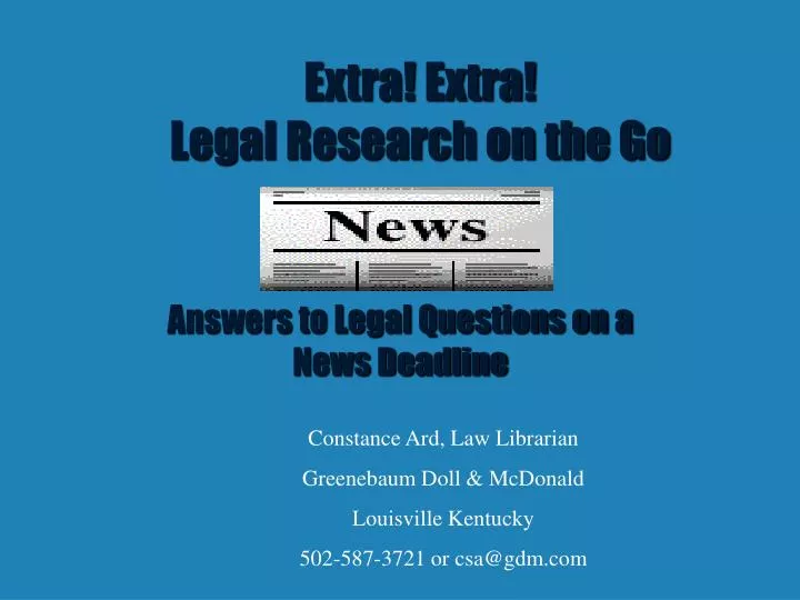 extra extra legal research on the go