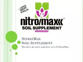 Nitro/Max Soil Supplement
