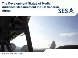 The Development Status of Media Audience Measurement in Sub Saharan Africa