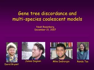 Gene tree discordance and multi-species coalescent models