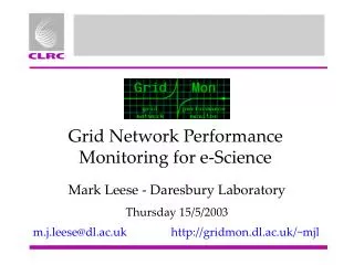 Grid Network Performance Monitoring for e-Science