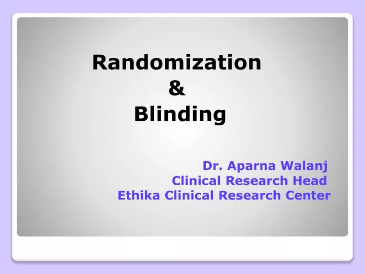 dr aparna walanj clinical research head ethika clinical research center