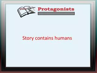 Story contains humans