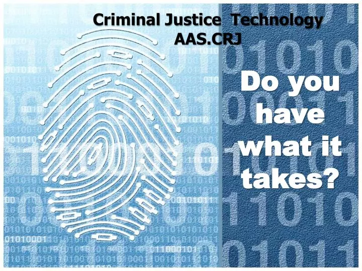 criminal justice technology aas crj