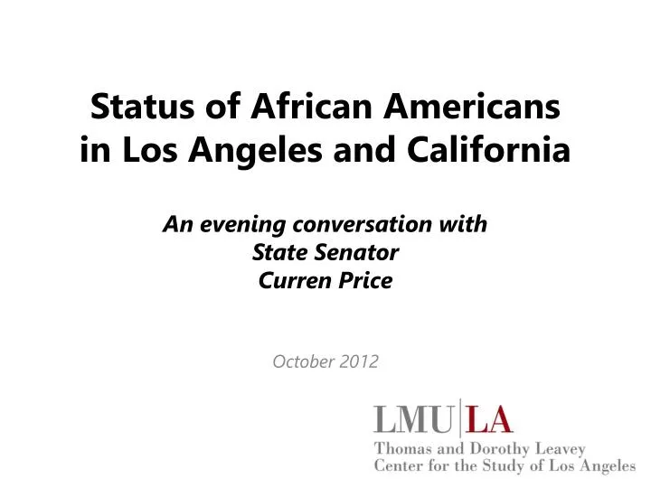 status of african americans in los angeles and california