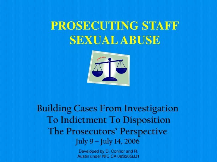 prosecuting staff sexual abuse