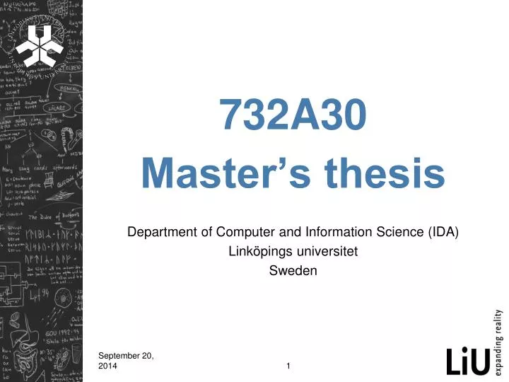 732a30 master s thesis
