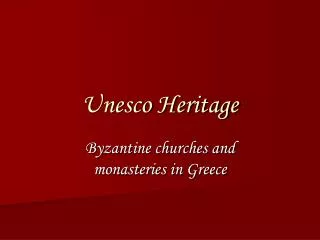 Unesco Heritage