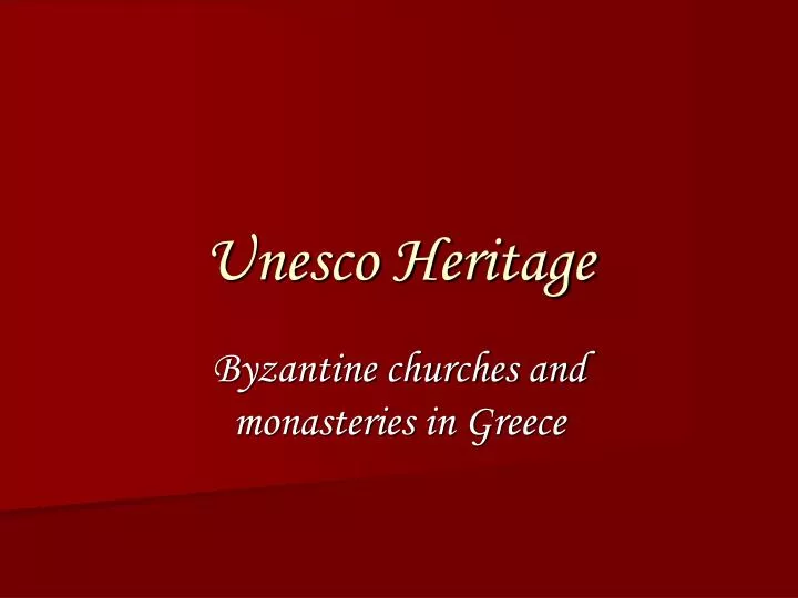 unesco heritage