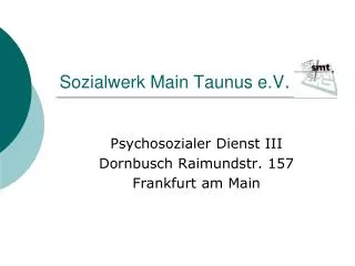 sozialwerk main taunus e v