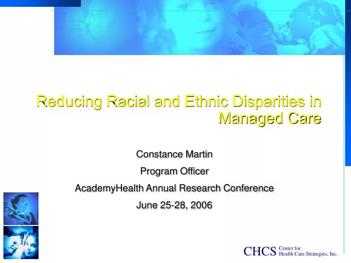 reducing racial and ethnic disparities in managed care