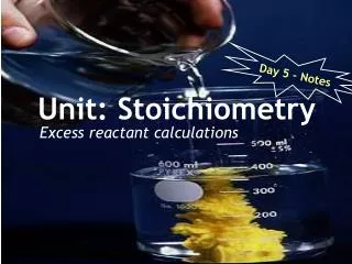 unit stoichiometry