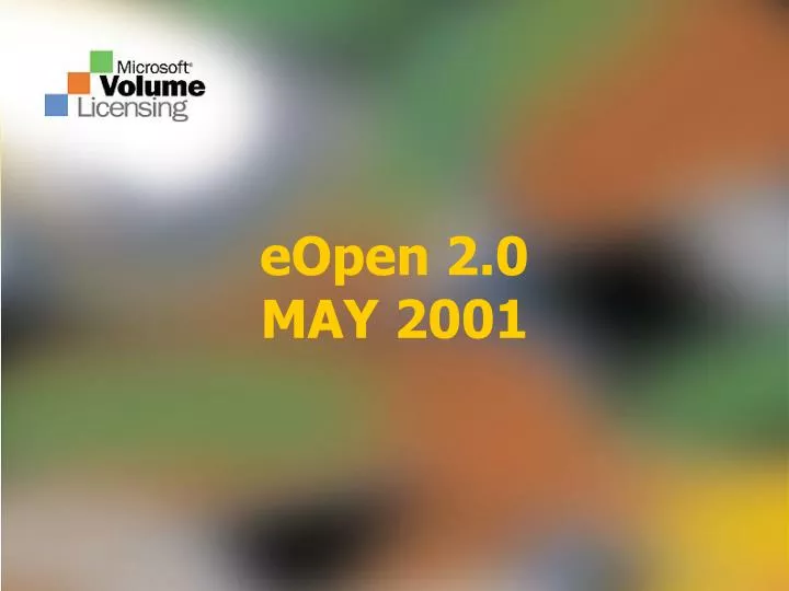 eopen 2 0 may 2001