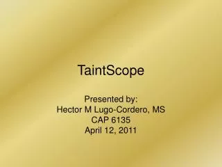 TaintScope