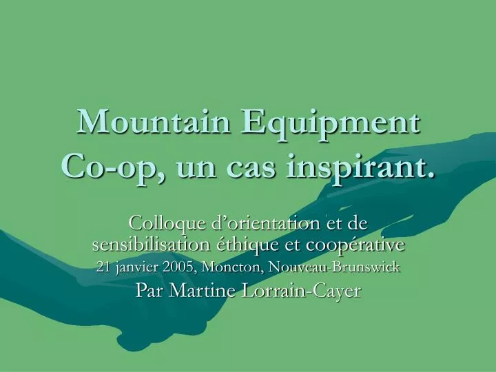 mountain equipment co op un cas inspirant