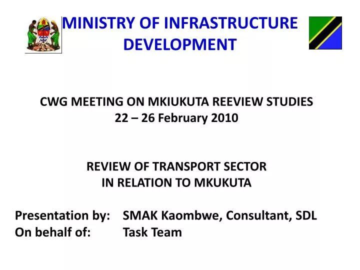 ministry of infrastructure development