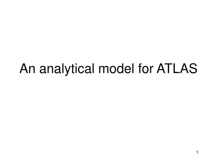 an analytical model for atlas
