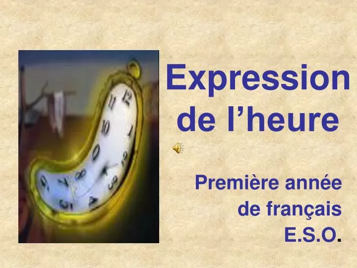 expression de l heure