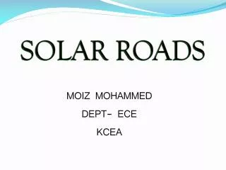 MOIZ MOHAMMED DEPT- ECE KCEA