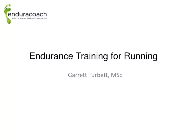 endurance training for running