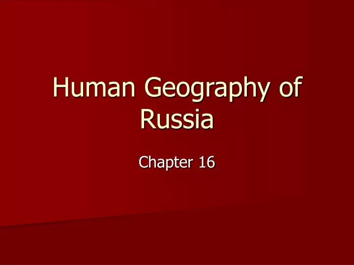 human geography of russia