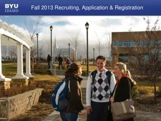 Fall 2013 Recruiting, Application &amp; Registration