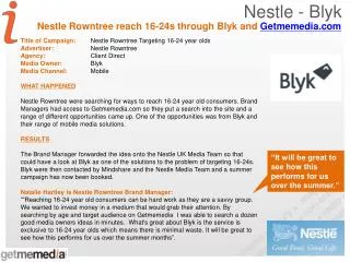 Nestle - Blyk