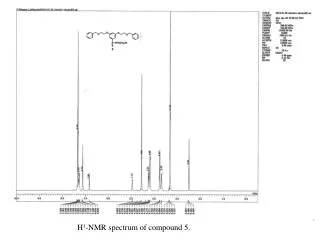 H 1 -NMR spectrum of compound 5.