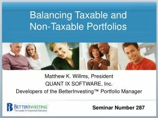 Balancing Taxable and Non-Taxable Portfolios