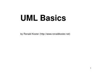 UML Basics by Ronald Koster (ronaldkoster)