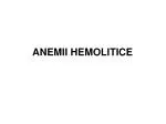 ANEMII HEMOLITICE - slide 1