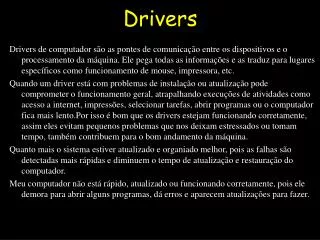 drivers