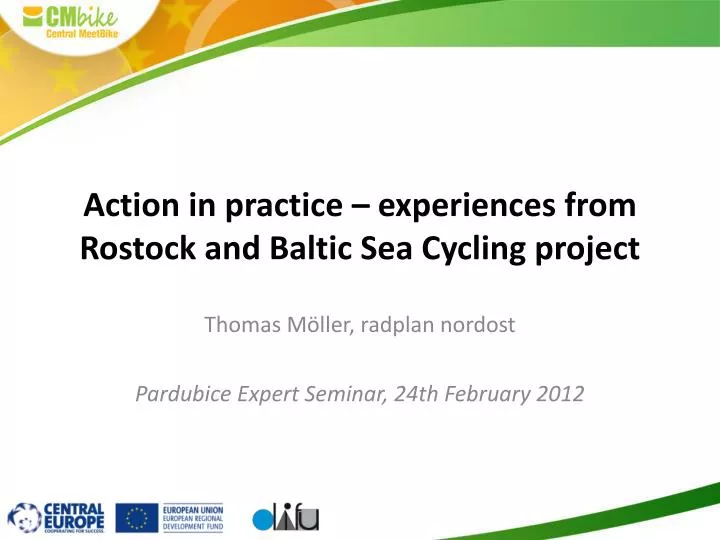 action in practice experiences from rostock and baltic sea cycling project
