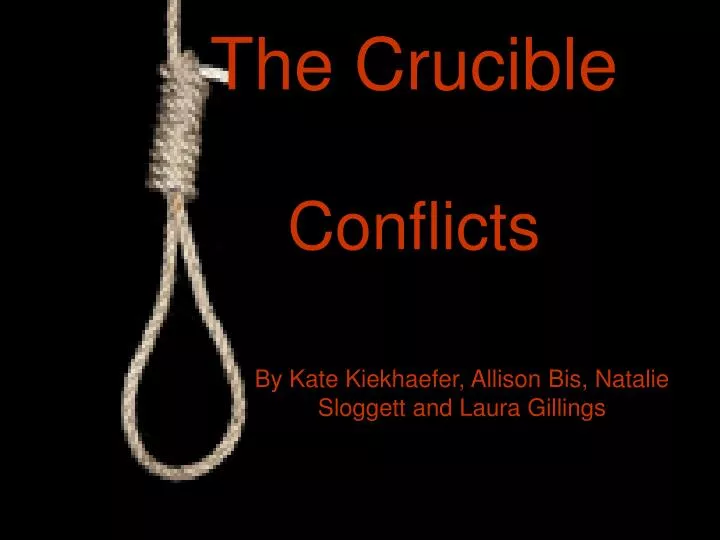 the crucible conflicts