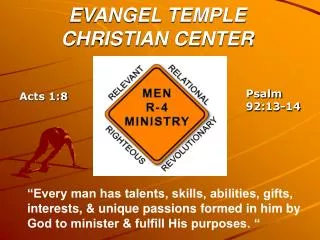 EVANGEL TEMPLE CHRISTIAN CENTER