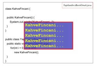 yapilandircibasitornek java