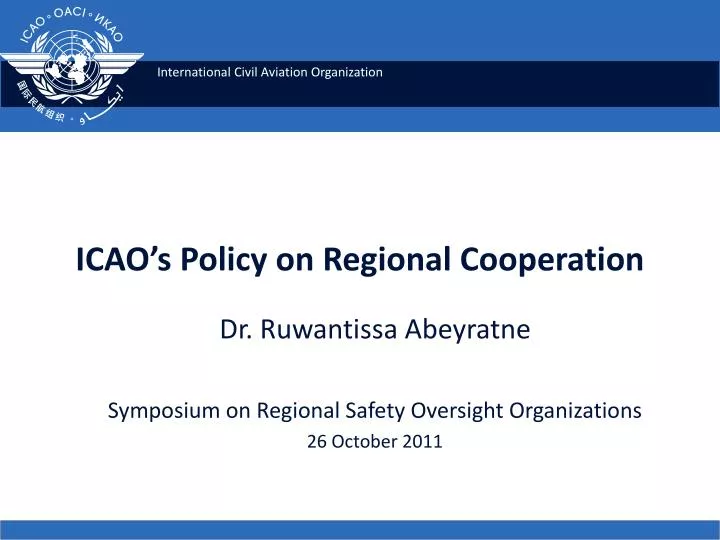 icao s policy on regional cooperation