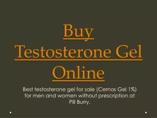 Testosterone Gel For Women